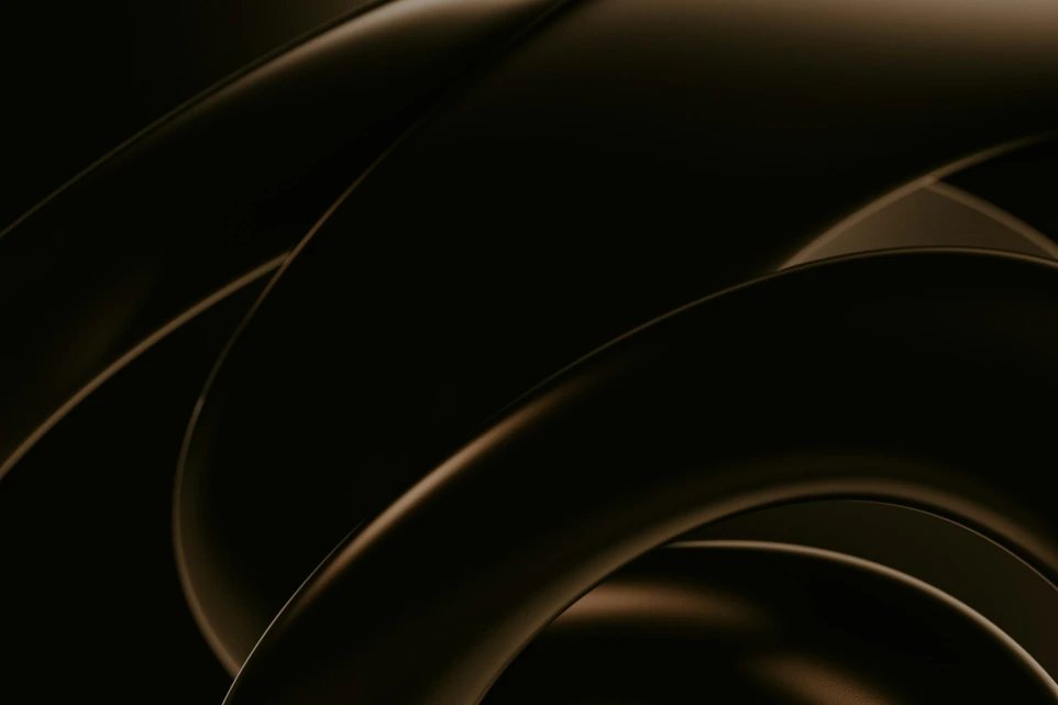 Abstract curved lines in a dark, sepia tone